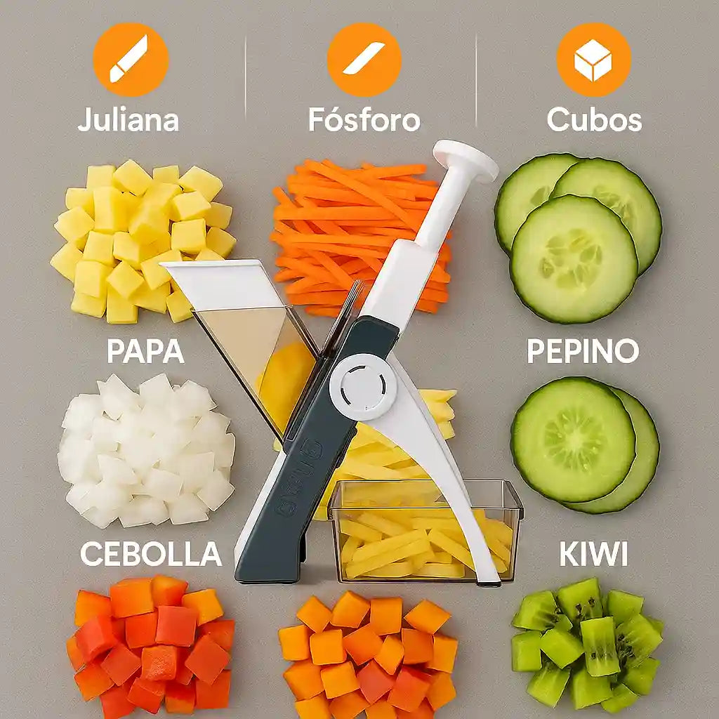 Bravo® Vegetable Cutter – Picador de Verduras Seguro y Rápido