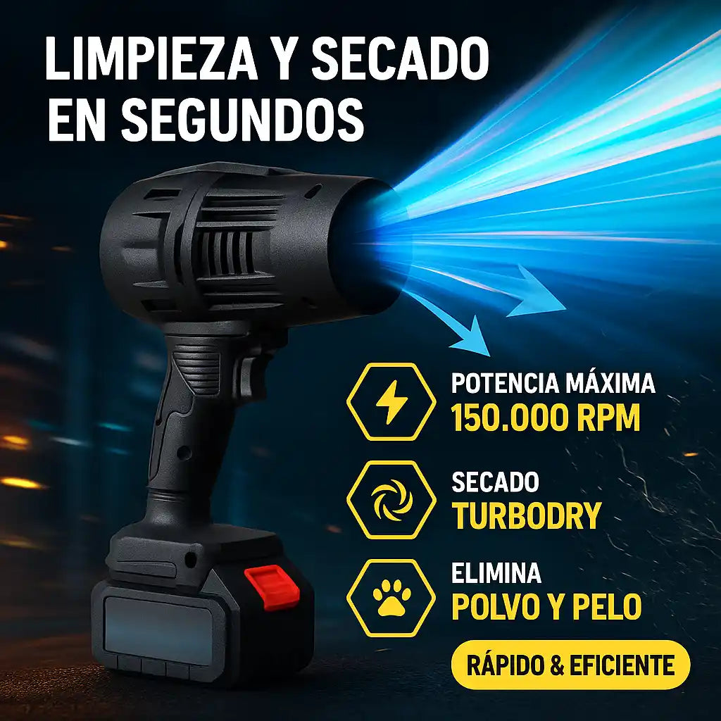 TurboDry® Sopladora Profesional de Polvo