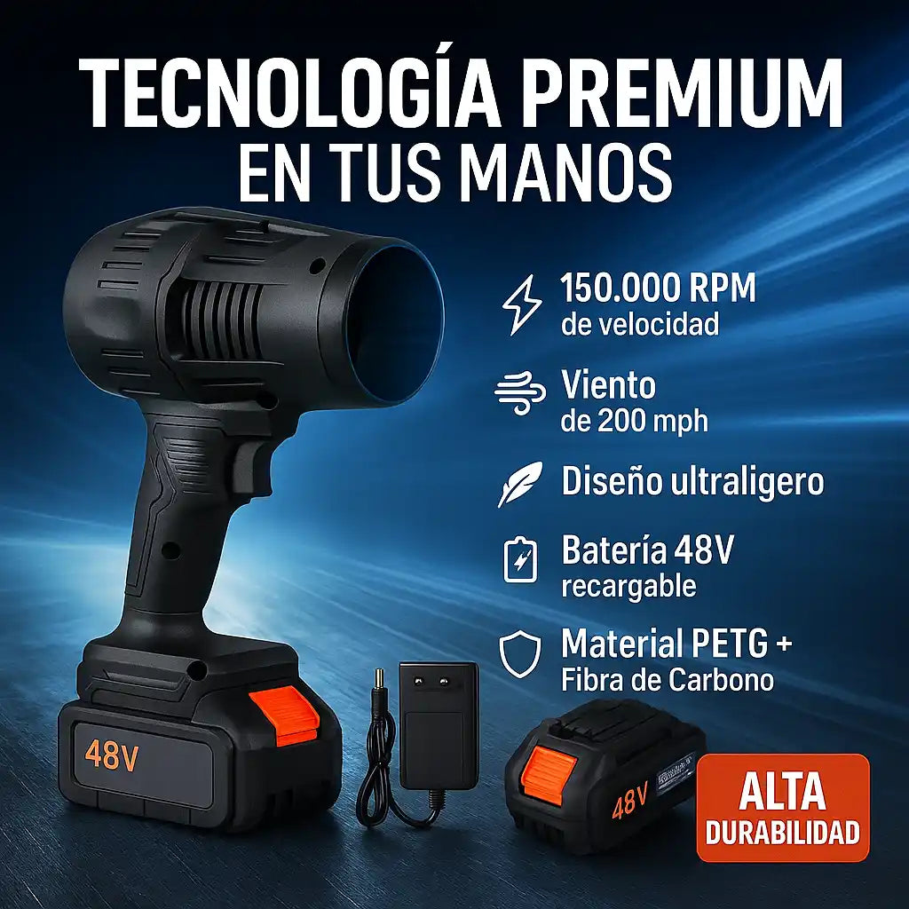 TurboDry® Sopladora Profesional de Polvo