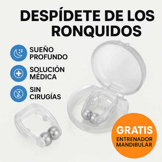 SnoreFree™ | Solución Médica Anti-Ronquidos + Descanso Profundo sin Cirugías